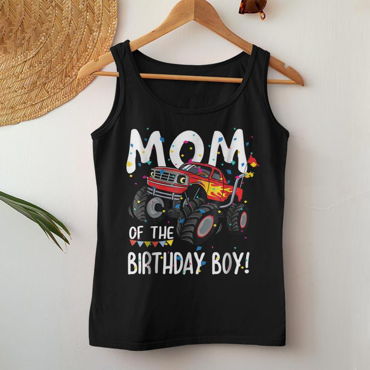 Monster Truck Party Mom Of Birthday Boy Shirt Women Tank Top Unique Gifts