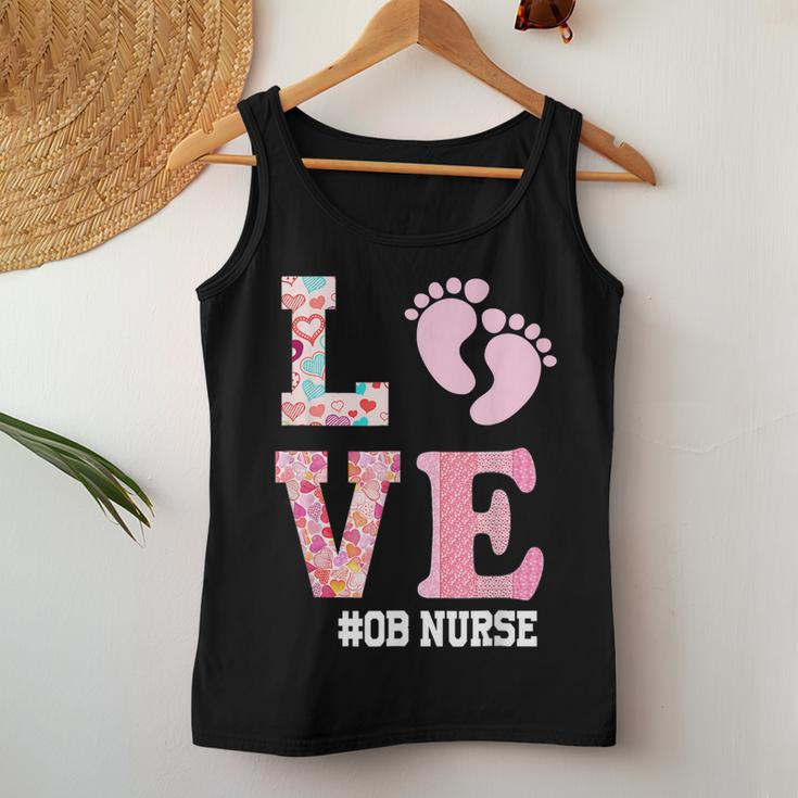 Ob Nurse Valentines Day Delivery Labor Nursing Lovers V2 Women Tank Top Basic Casual Daily Weekend Graphic Funny Gifts
