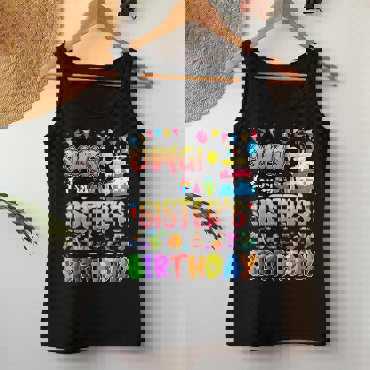 Omg Its My Sisters Birthday Family Omg Its My Birthday Women Tank Top Unique Gifts