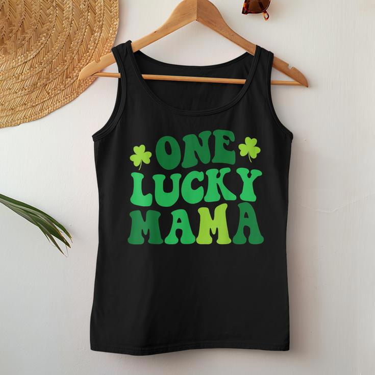 One Lucky Mama Retro Vintage St Patricks Day Clothes Women Tank Top Unique Gifts