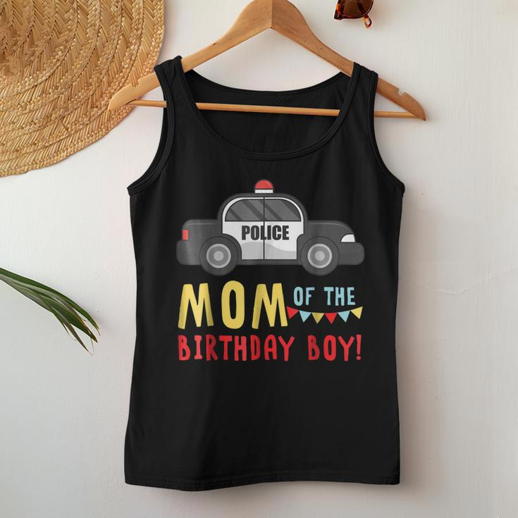 Police Car Mom Of The Birthday Boys Women Tank Top Unique Gifts