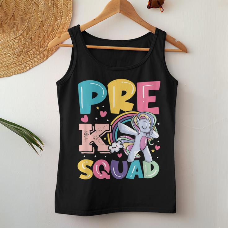 Pre K Squad Rocks First Day Back To School Primary Teacher Women Tank Top Unique Gifts