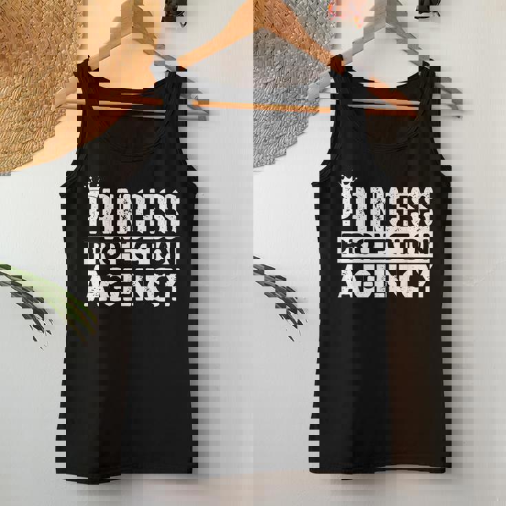 Princess Protection Agency Father Daughter Fathers Day Women Tank Top Unique Gifts