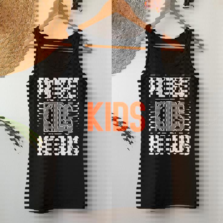 Womens Protect Kids Not Guns Enough End Gun Violence Wear Orange Women Tank Top Unique Gifts