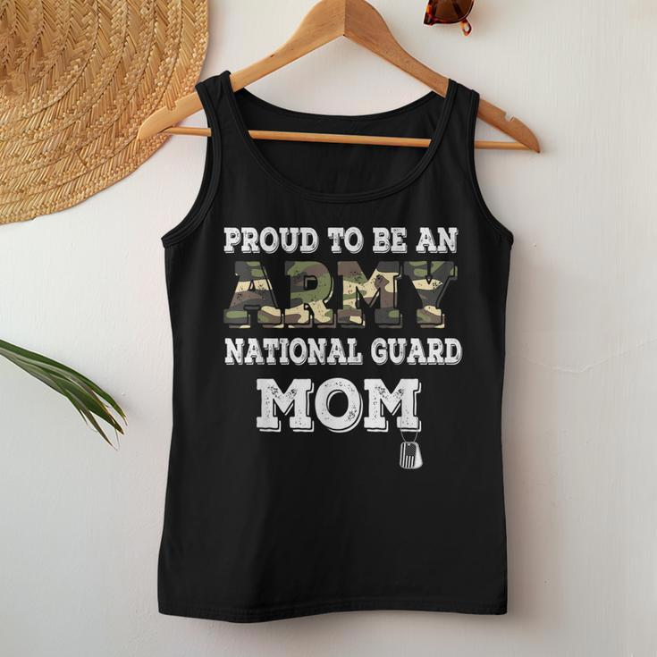 Proud To Be An Army National Guard Mom Veteran Women Tank Top Unique Gifts