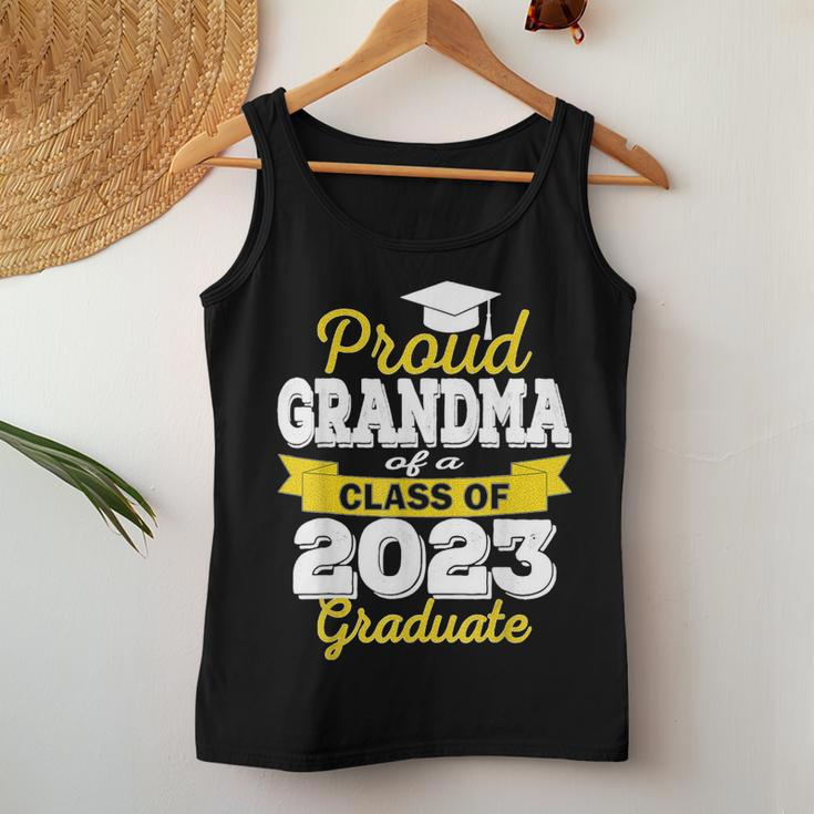 Proud Grandma Of A Class Of 2023 Graduate - Graduation 2023 Women Tank Top Basic Casual Daily Weekend Graphic Funny Gifts