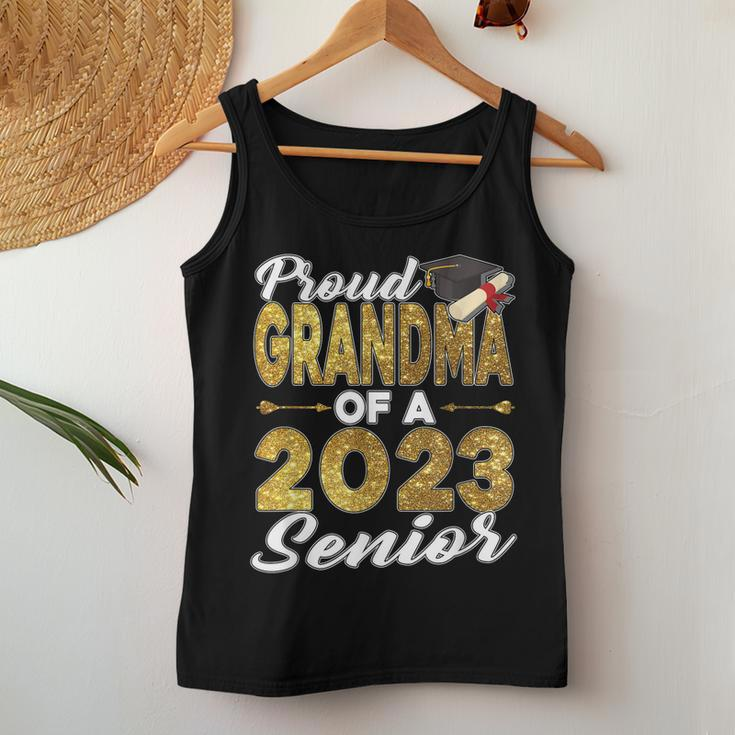Proud Grandma Of A Senior 2023 Graduation Class Of 2023 Women Tank Top Basic Casual Daily Weekend Graphic Funny Gifts
