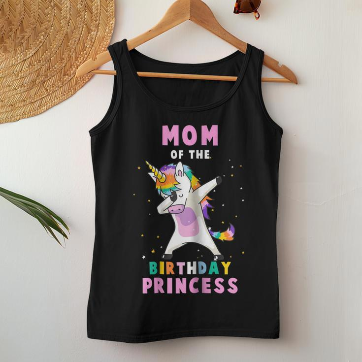Proud Mom Of A Birthday Unicorn Dab Girl Women Tank Top Unique Gifts