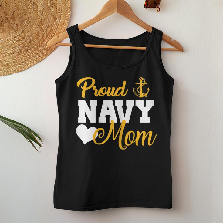 Proud Navy Mom Navy Military Parents Family Navy MomWomen Tank Top Unique Gifts