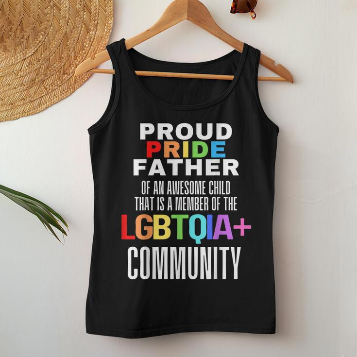 Proud Pride Father I Love My Daughter Girl Dad Lesbian Lgbtq Women Tank Top Unique Gifts