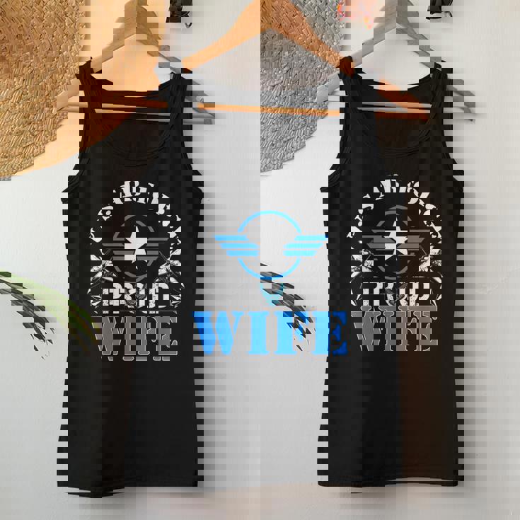 Proud Wife Us Air Force Usaf Veteran Women Tank Top Unique Gifts