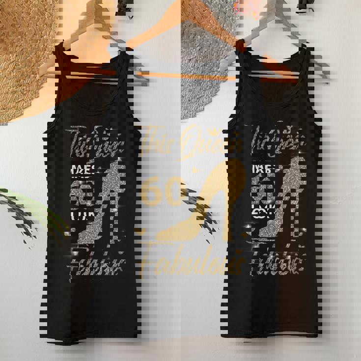 This Queen Makes 60 Look Fabulous 60Th Birthday Mother Women Tank Top Unique Gifts