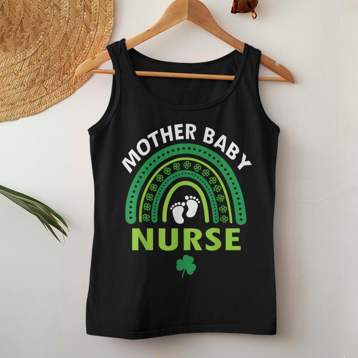 Rainbow Postpartum Mother Baby Nurse St Patricks Day Women Tank Top Basic Casual Daily Weekend Graphic Personalized Gifts