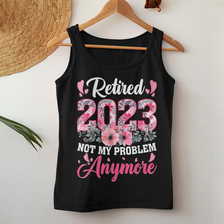 Retired 2023 Funny Retirement Gifts For Women 2023 Cute Pink Women Tank Top Basic Casual Daily Weekend Graphic Funny Gifts