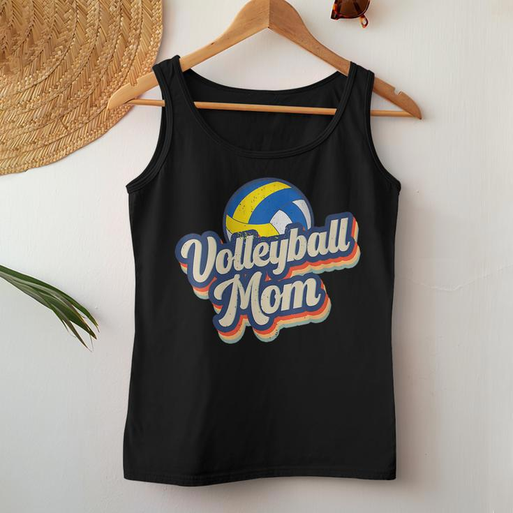 Womens Retro Volleyball Mom Vintage Softball Mom Women Tank Top Unique Gifts
