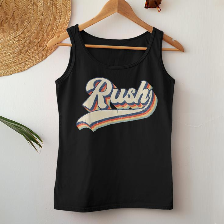 Rush Surname Vintage Retro Men Women Boy Girl Women Tank Top Unique Gifts