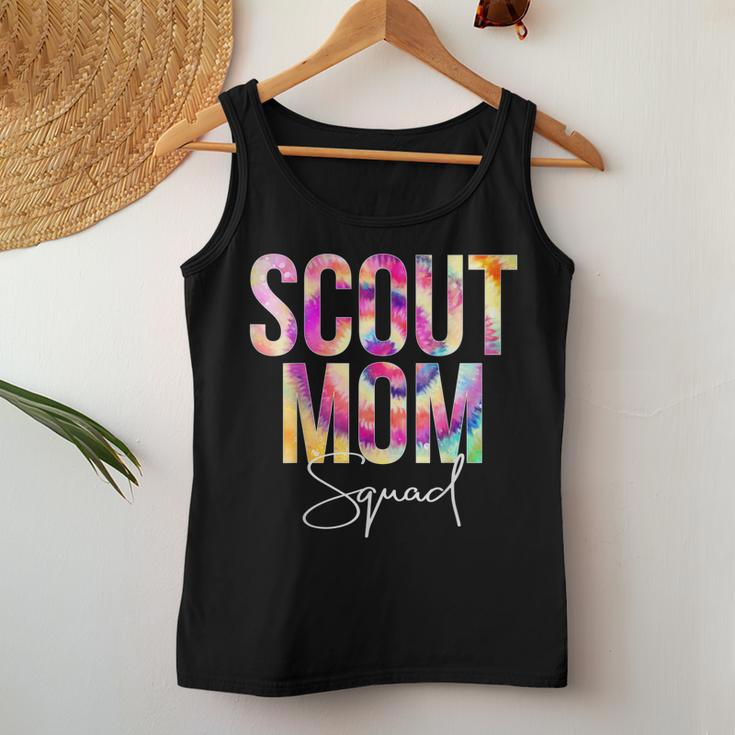 Scout Mom Squad Tie Dye Back To School Women Appreciation Women Tank Top Unique Gifts