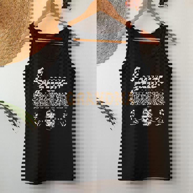 Womens Soccer Fan Leopard Pattern Women Grandma Soccer Player Women Tank Top Unique Gifts