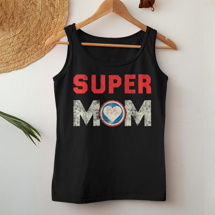 Super Mom Superheroine Mama Mother Heroine Star Sign Women Tank Top Basic Casual Daily Weekend Graphic Personalized Gifts