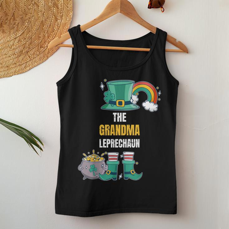 The Grandma Lebrechaun St Patricks Day Matching Women Tank Top Basic Casual Daily Weekend Graphic Funny Gifts