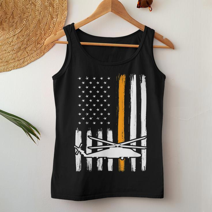 Thin Orange Line Search And Rescue - Retired Coast Guard Women Tank Top Basic Casual Daily Weekend Graphic Funny Gifts