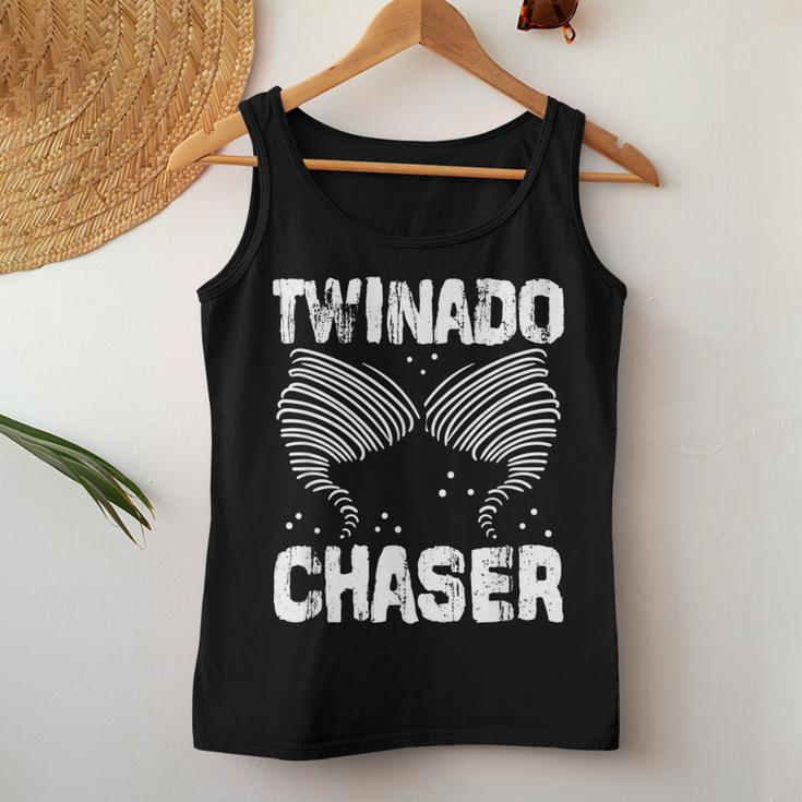 Twinado Chaser Mom Dad Twin Parents Women Tank Top Unique Gifts