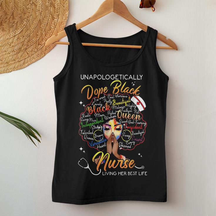 Unapologetically Dope Black Nurse Practitioner Rn Women Tank Top Basic Casual Daily Weekend Graphic Funny Gifts