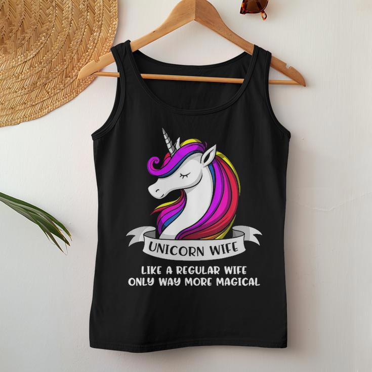 Unicorn Wife Gift Magical Women Women Tank Top Basic Casual Daily Weekend Graphic Funny Gifts
