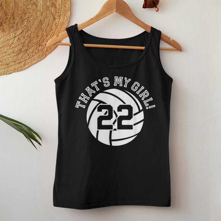Unique Thats My Girl 22 Volleyball Player Mom Or Dad Women Tank Top Unique Gifts