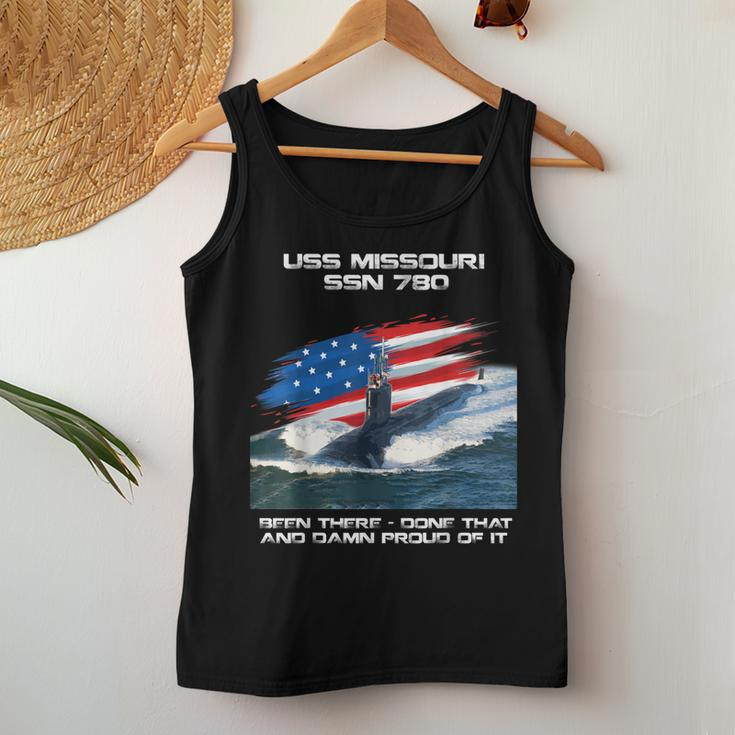 Uss Missouri Ssn-780 American Flag Submarine Veteran Xmas Women Tank Top Basic Casual Daily Weekend Graphic Funny Gifts