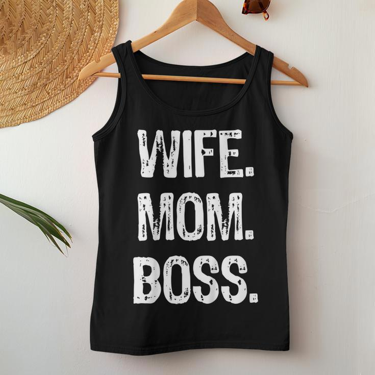 Wife Mom Boss Lady Women Tank Top Unique Gifts