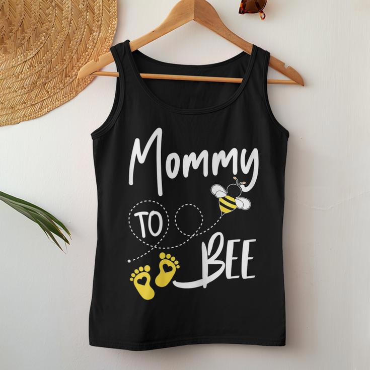 Womens Mommy To Bee Cute Pregnancy Announcement Gift Women Tank Top Basic Casual Daily Weekend Graphic Funny Gifts