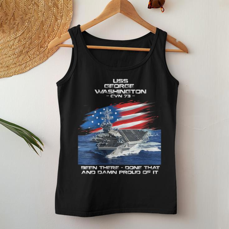 Womens Uss George Washington Cvn 73 Aircraft Carrier Veteran Xmas Women Tank Top Basic Casual Daily Weekend Graphic Funny Gifts
