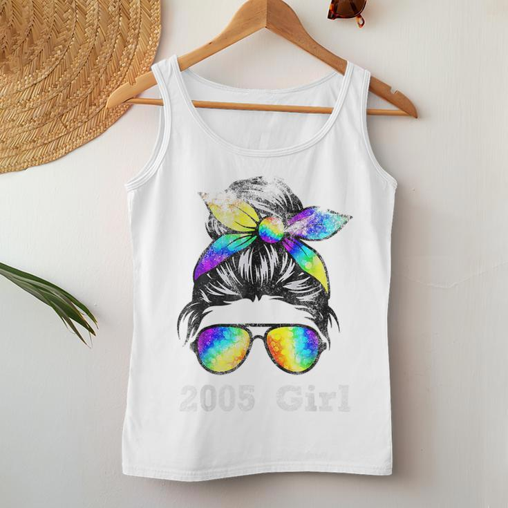 18 Years Old Messy Bun 2005 Girl Vintage 2005 Women Women Tank Top Basic Casual Daily Weekend Graphic Funny Gifts