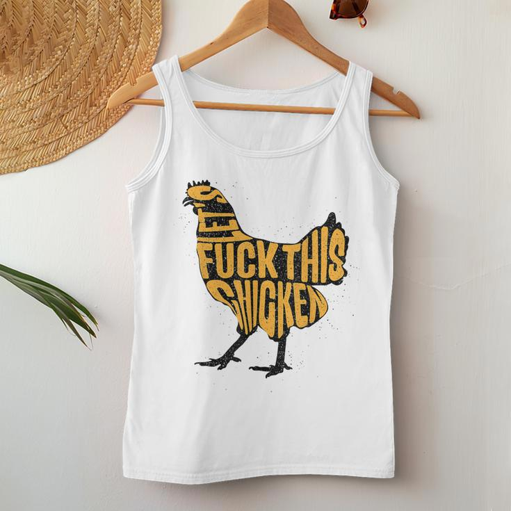 Chicken For Men Military Quote Lets Fuck This Chicken Women Tank Top Unique Gifts