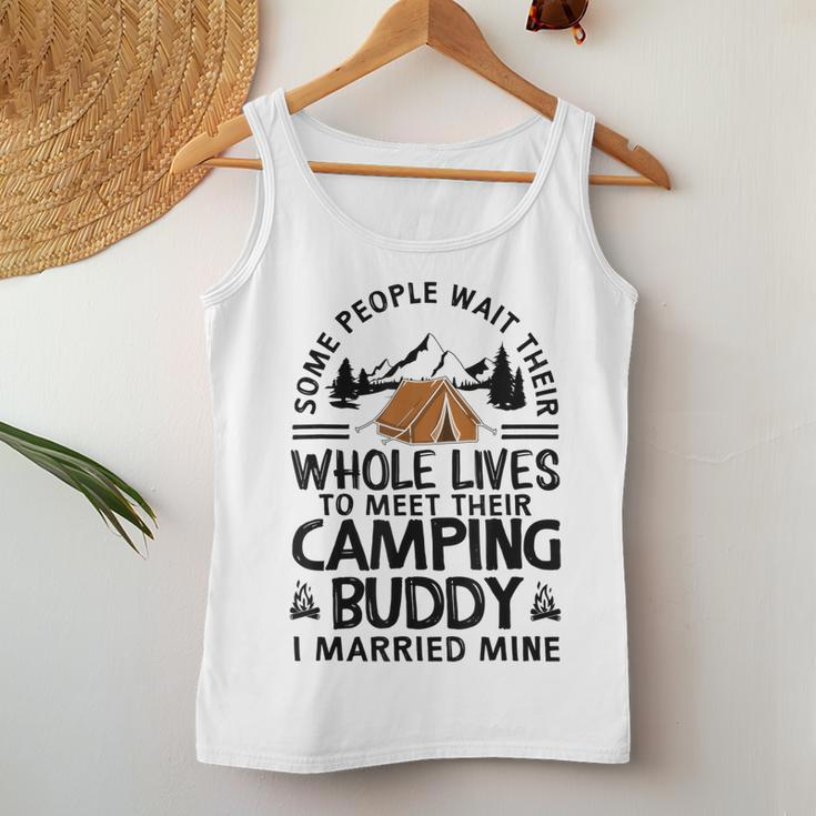 Cool Camping Buddies Gift For Men Women Funny Husband & Wife Women Tank Top Basic Casual Daily Weekend Graphic Funny Gifts