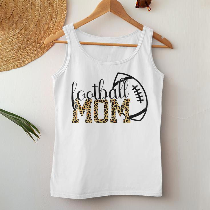Football Mom Leopard Football Mama Game Day Football Womens Women Tank Top Unique Gifts