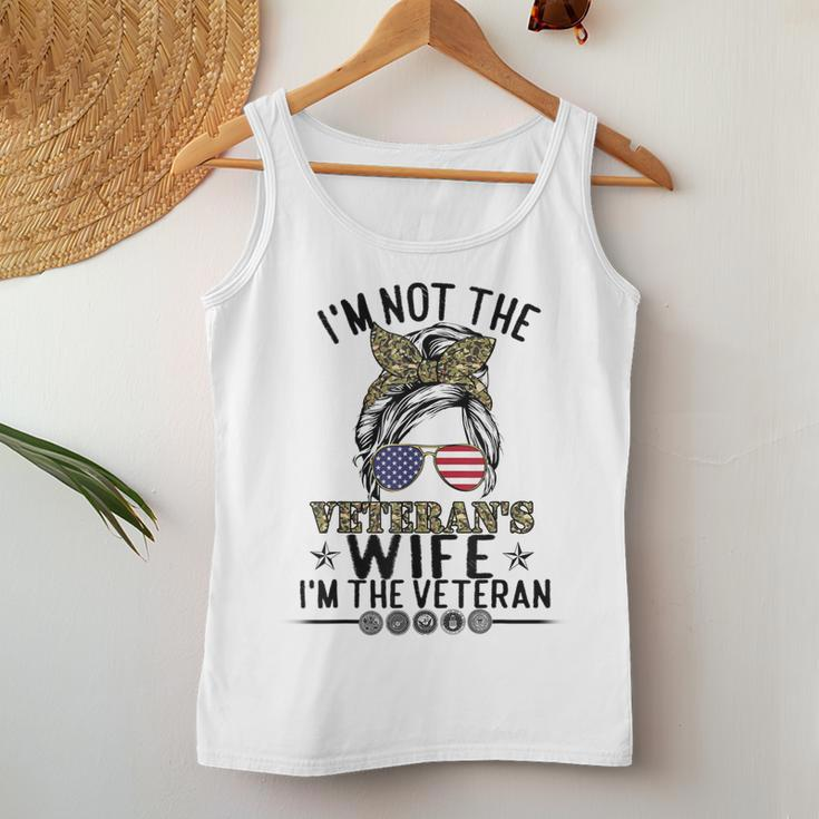 Im Not The Veterans Wife Im The Veteran Day Patriotic Women Tank Top Basic Casual Daily Weekend Graphic Funny Gifts