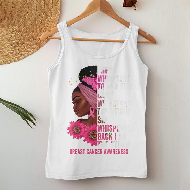 Im The Storm Black Women Breast Cancer Survivor Pink Ribbon Women Tank Top Basic Casual Daily Weekend Graphic Funny Gifts