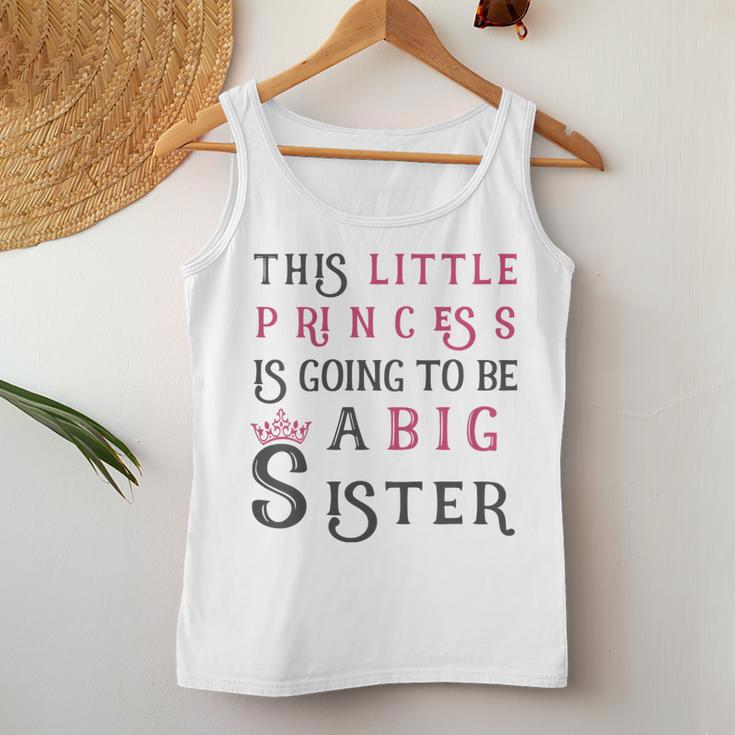 Kids This Little Princess Is Going To Be A Big Sister Women Tank Top Unique Gifts