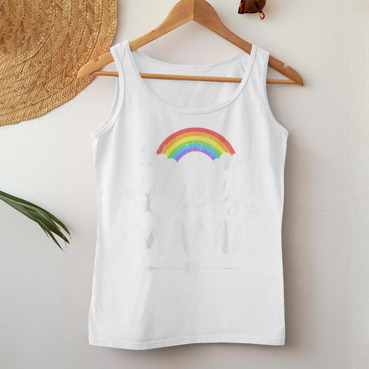 Lucky Mama With Rainbow For St Patricks Day Family Mom Women Tank Top Unique Gifts