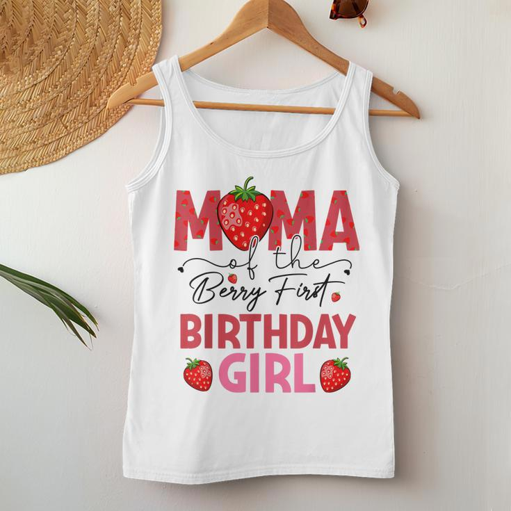 Mama Of The Berry First Birthday Girl Sweet Strawberry Women Tank Top Unique Gifts