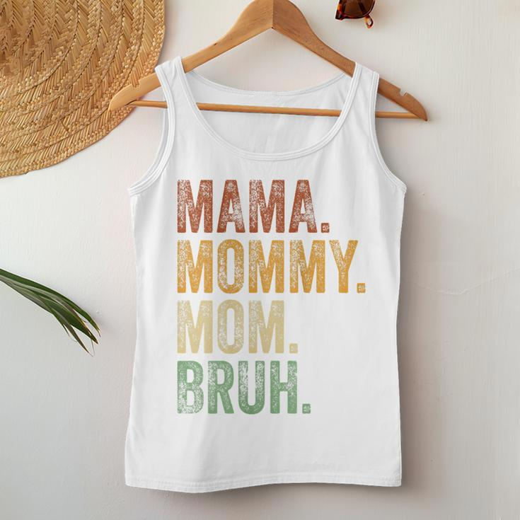Womens Mama Mommy Mom Bruh Mommy And Me Boy Mom Life Women Tank Top Unique Gifts