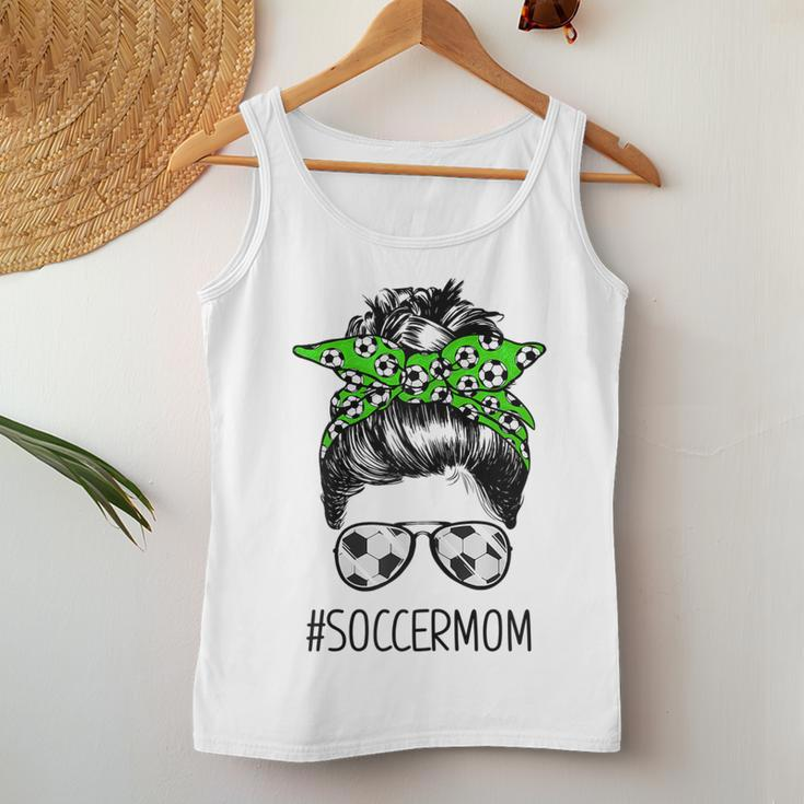 Ph Messy Bun Soccer Mom Soccer Players Women Tank Top Unique Gifts
