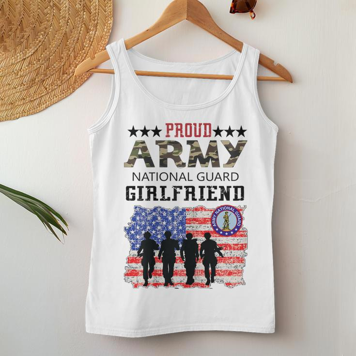 Proud Army National Guard Girlfriend Veteran Womens Women Tank Top Unique Gifts