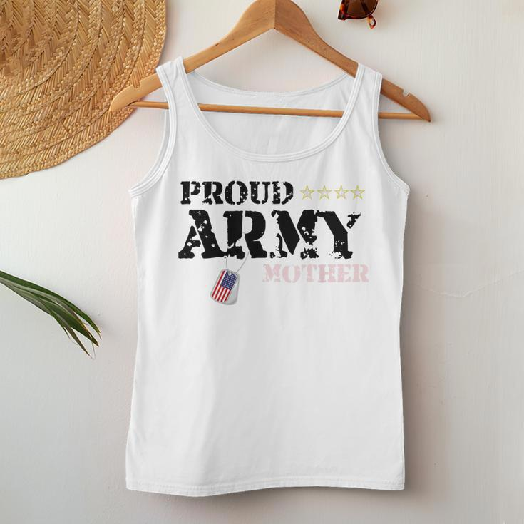 Proud Us Army Mother American Military Family Mom Women Tank Top Unique Gifts
