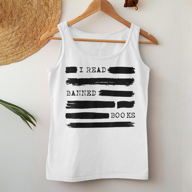 I Read Banned Books Banned Books Week Librarian Teacher Women Tank Top Unique Gifts