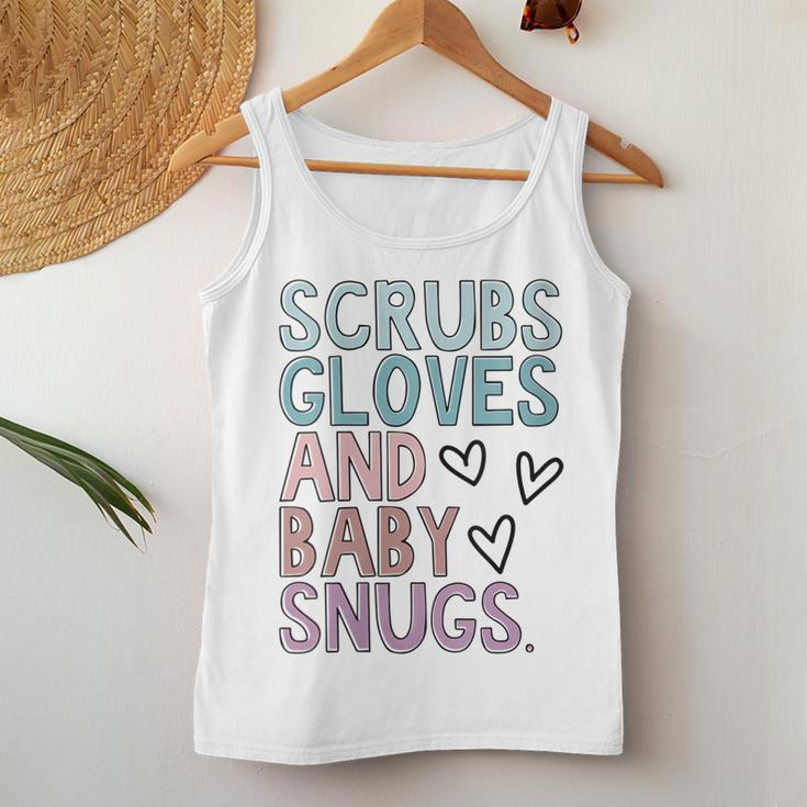 Womens Scrubs Gloves And Baby Snugs Women Tank Top Unique Gifts