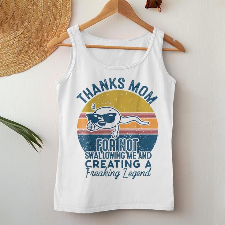 Thanks Mom For Not Swallowing Me From Daughters Women Tank Top Unique Gifts