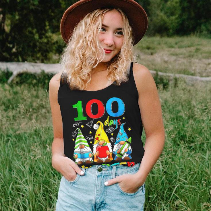 100 Days Smarter Cute Gnome Gift Teacher 100 Days Of School Women Tank Top Basic Casual Daily Weekend Graphic Gifts for Her